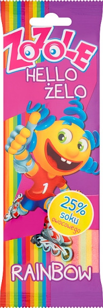 Желейні цукерки Радужне желе Zozole Rainbow Jellies 75г Польща