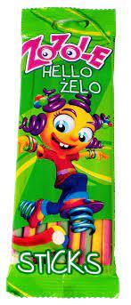Желейно-жовтільні цукерки Zozole Sticks 75 г Польща