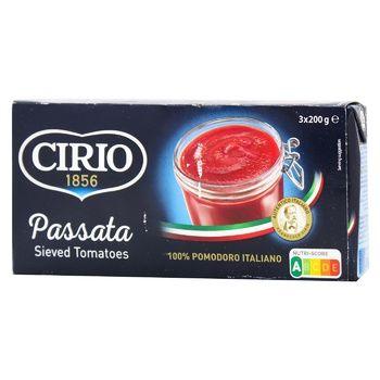 Томатна паста (пюре) Cirio Passata Sieved Tomatoes (3x200г) 600 г Італія