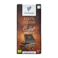 Шоколад чорний 100% Organic Virchuous Dark Coffee 80 г Іспанія