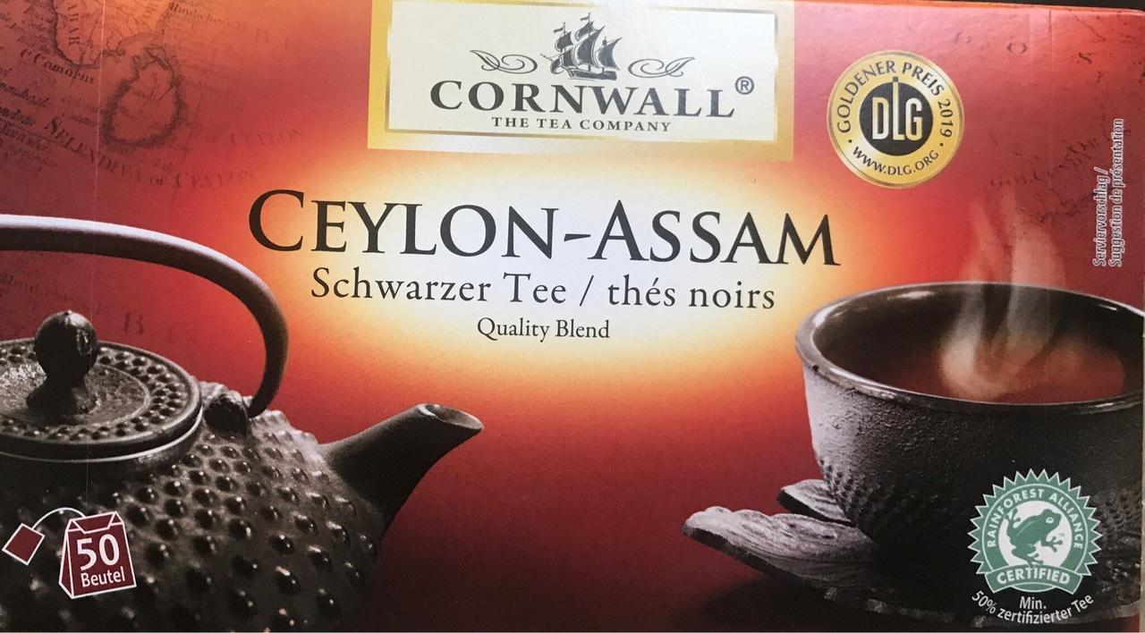Чай Еко чорний Cornwall Ceylon-Assam (50 шт., 1,75 г) 87,5 г Німеччина