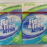 Жувальна гумка з м'ятою БЕЗ САХАРА 26 штук Fresh&Free Active Spearmint 36 г Данія