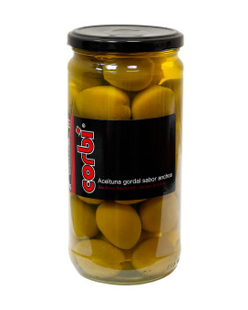 Оливки зелені з кісточкою Corbi Aceituna gordal sabor anchoa 700г Іспанія