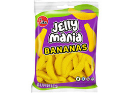 Желейні цукерки БЕЗ ГЛЮТЕНУ І ЛАКТОЗИ Jelly Mania Bananas Gummies Jake 100г Іспанія