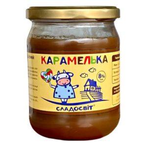 Згущене молоко варене Карамелька 8% Солодосвет 500 г Україна