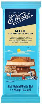 Шоколад молочний із начинкою зі смаком тірамісу E.Wedel Milk Tiramisu Flavour 293г Польща