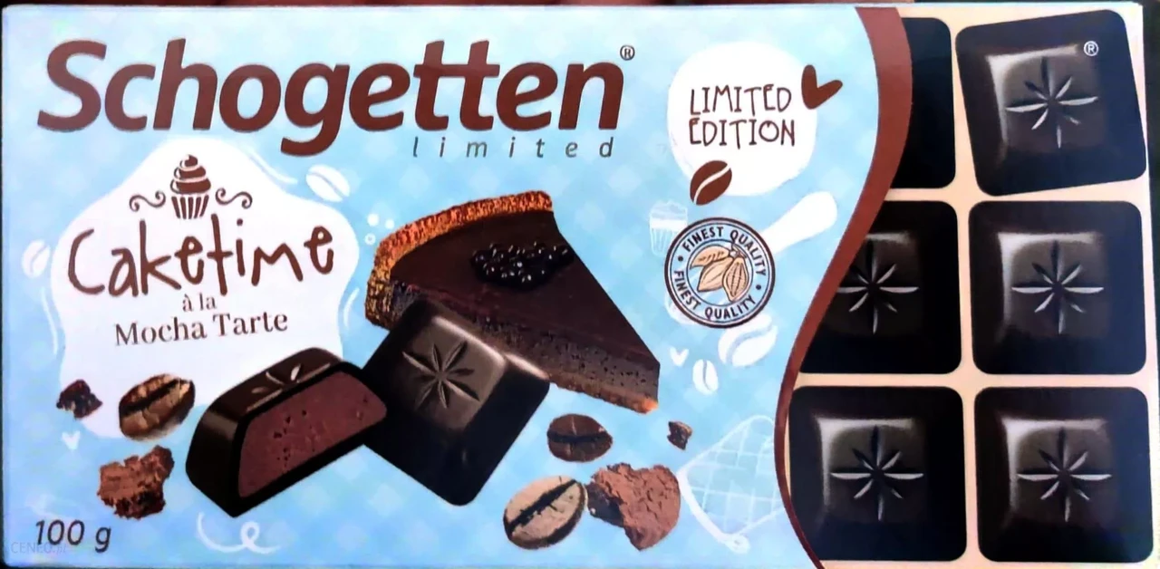Шоколад чорний з бісквітно-кавово-какао-кремовою начинкою Schogetten Limited 100г Німеччина