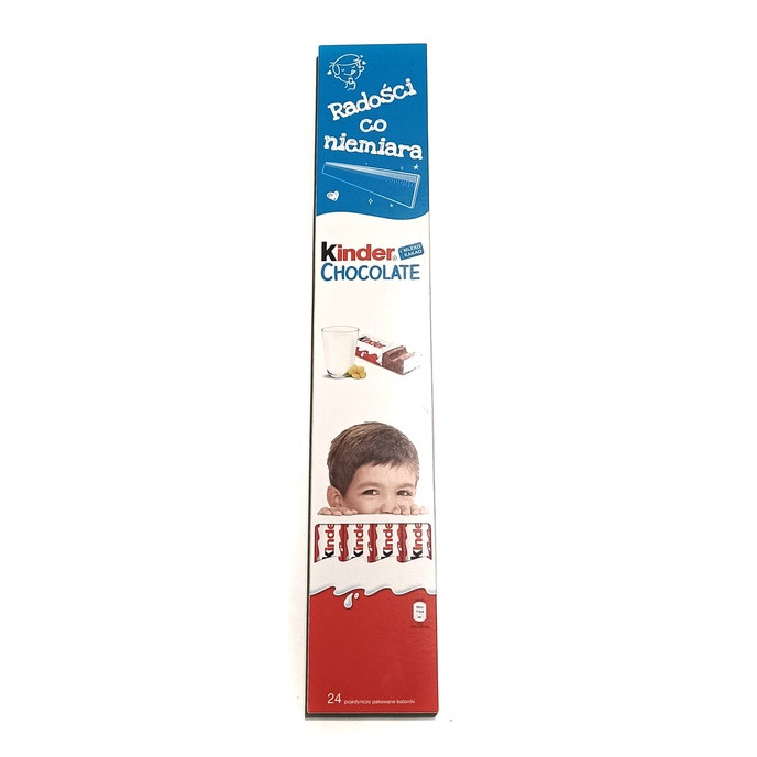 Шоколад молочний Kinder Chocolate з молочною начинкою 300 г (3х100 г) Польща