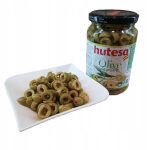 Іспанські зелені оливки нарізані Hutesa 350 г Іспанія