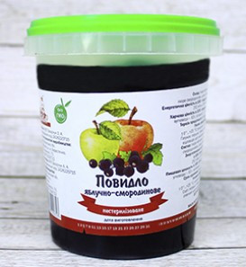 Повидло Яблучно-смородинове ТМ Zahar 500 г Україна
