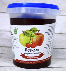 Повидло Яблучно-вишневе ТМ Zahar 500 г Україна