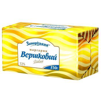 Маргарин вершковий Запоріжський Особливий 72% 250 г Україна