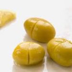 Оливки зелені з надрізами з кісточкою Aren Scratched Green Olives 580г/400г Туреччина