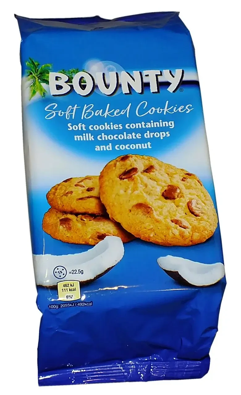 Печиво з кокосовою стружкою Bounty Cookies 180г Великобританія