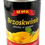 Персик шматочками в легкому сиропі M&K Brzoskwinie 420г Польща