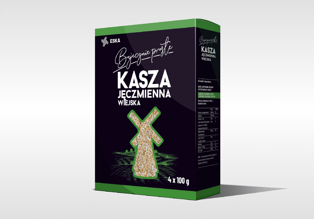 Крупа ячмінна Eska Kasza jeczmienna (4х100г) 400г Польща