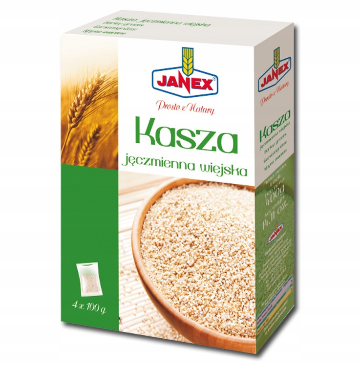 Крупа ячмінна Janex Kasza jeczmienna (4х100г) 400г Польща