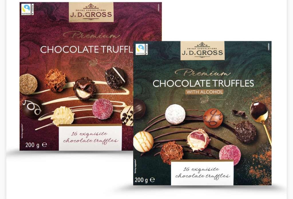 Цукерки шоколадні трюфель J.D.Gross Chocolate Truffles 200г Польща