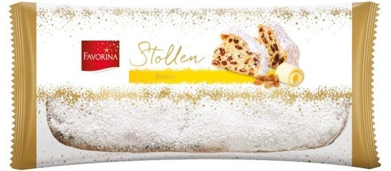 Різдвяний кекс з цукатами та родзинками Stollen Butter Favorina Німеччина 200г