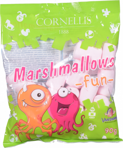 Зефір Маршмеллоу рожевий та білий Cornellis Marshmallows Fun 90г Польща