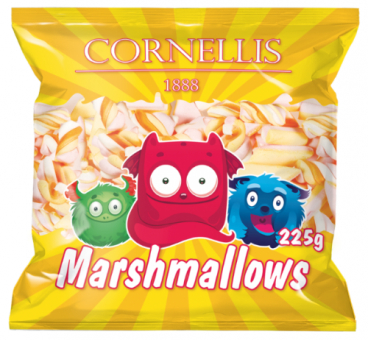 Зефір Маршмелоу рожевий і білий Cornellis Marshmallows 225 г Польща