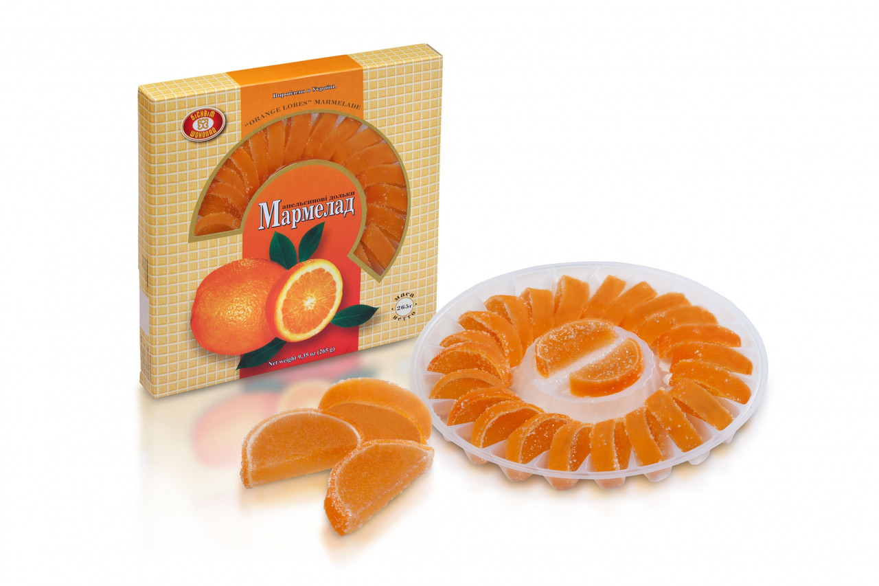 Мармелад апельсинові часточки ТМ Бісквіт шоколад 260г
