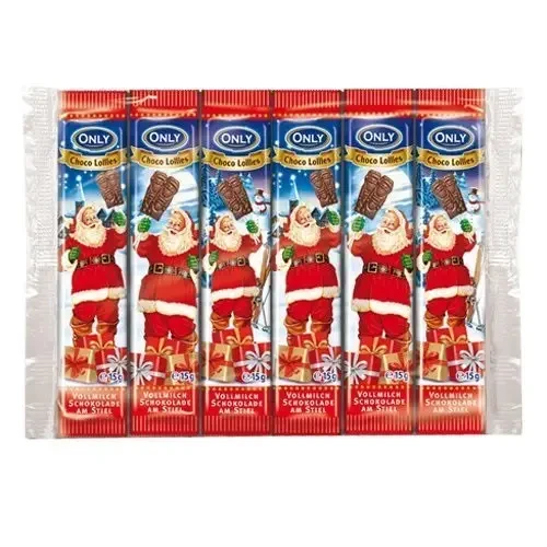Шоколадний Микола на паличці Schoko Lollies Only (6 шт. х15г) 90 г Австрія
