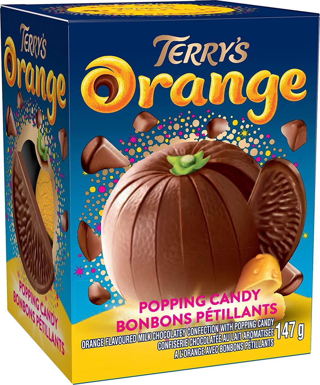 Шоколадний апельсин із вибухаючим ефектом Terrys Chocolate Orange Exploding Candy 147 г Англія