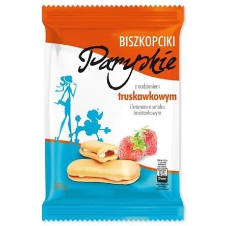 Печиво Паризьке з вершковим кремом та полуничним джемом dr.Gerard Parygkie 200г Польща