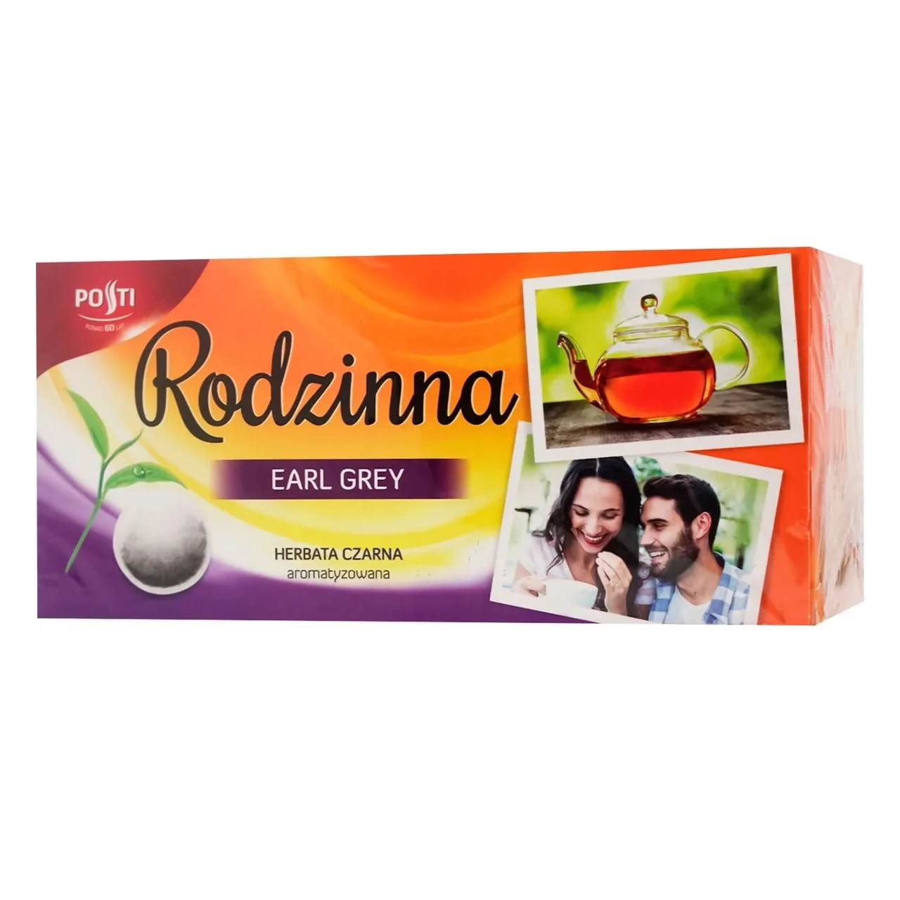 Чай чорний з ароматом бергамоту пакетований Posti (80 пакетиків по 1,4г) 112г Польща