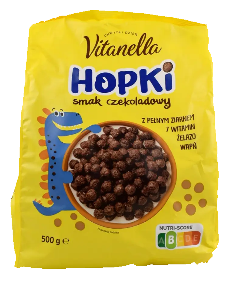 Шоколадні зернові кульки Hopki Vitanella 500 г Польща