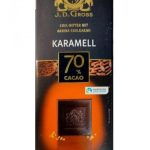 Шоколад темний з хрусткою карамеллю 70% какао J.D. Gross Czekolada Gorzka Karmel 125г Німеччина