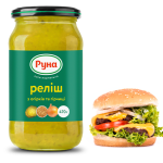 Соус Реліш з огірків і гірчиці Руна 470 г Україна