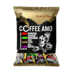 Цукерки карамель у шоколаді 4 смаки (еспресо, лате, ірландська кава, горіхова капучино)Coffee Amo 1кг Польща