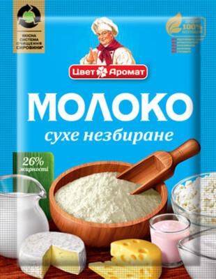 Сухе молоко 26% ТМ "КвітАромат" 150 г
