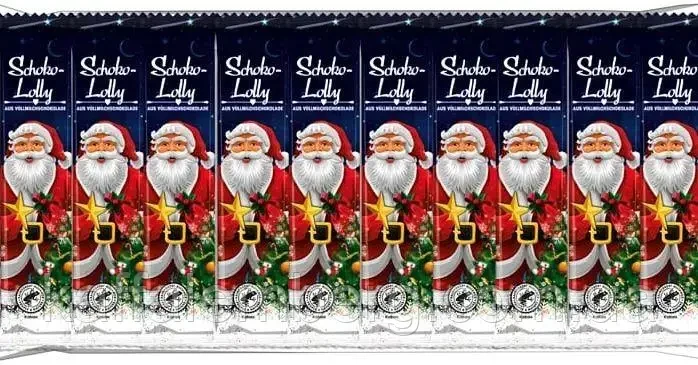 Шоколадний Миколай на паличці Schoko Lollies Gut&Gunstig (10 шт. х15г) 150 г Німеччина