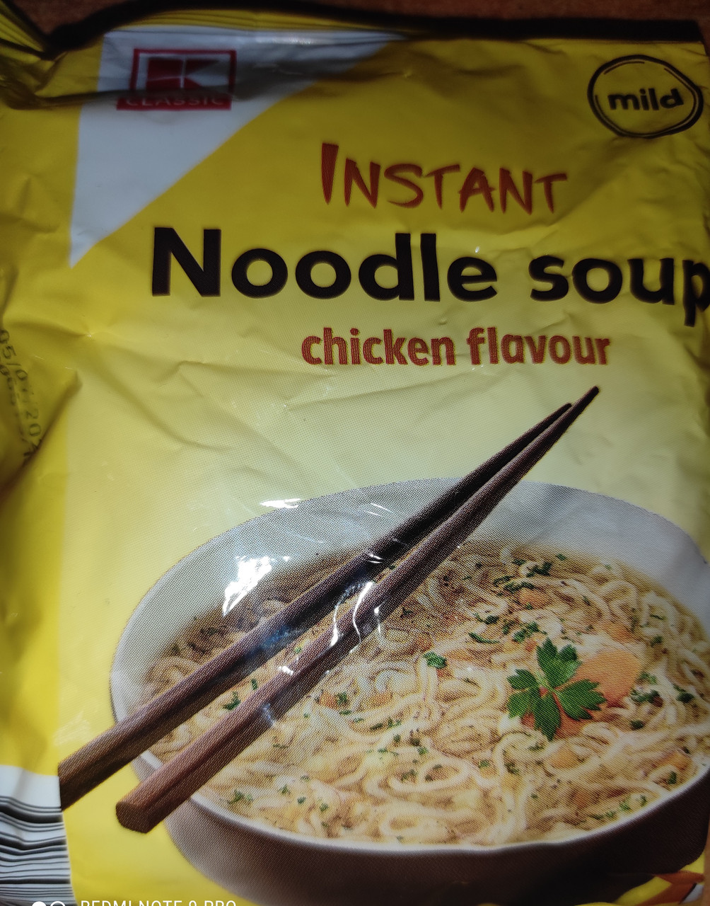 Вермішель швидкого приготування зі смаком курки Noodle soup Instant 60г