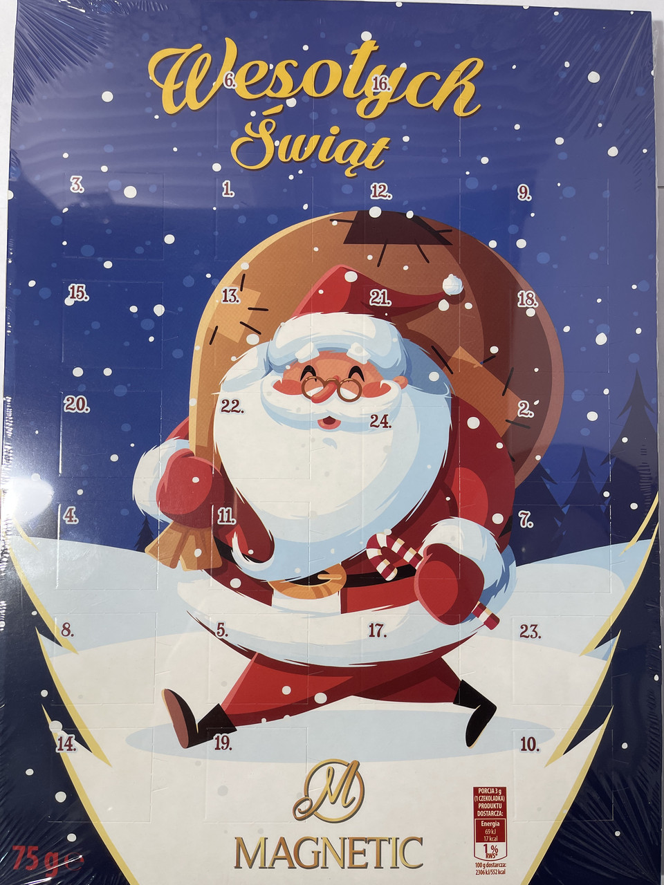 Шоколадний адвент-календар Magnetic Польща 75г