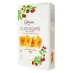 Печиво здобне листове Ажур з малиновою начинкою Azhur ТМ Grona (8*41 г) 328 г Україна