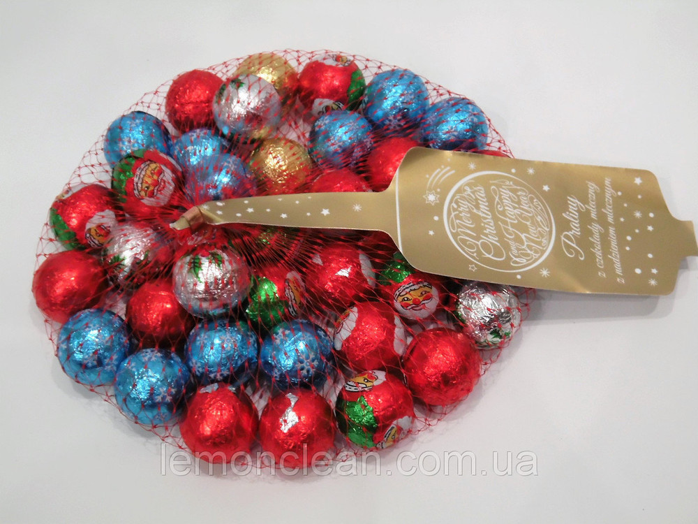 Шоколадні цукерки з молочною начинкою Merry Christmas Польща 180 г