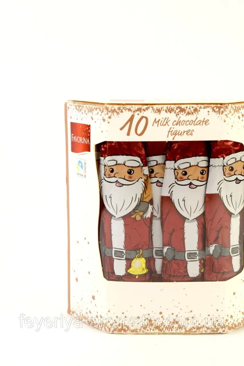 Шоколадні Санта-Клауси Favorina Santa Clauses (10 шт.х12,5г) 125 г Німеччина