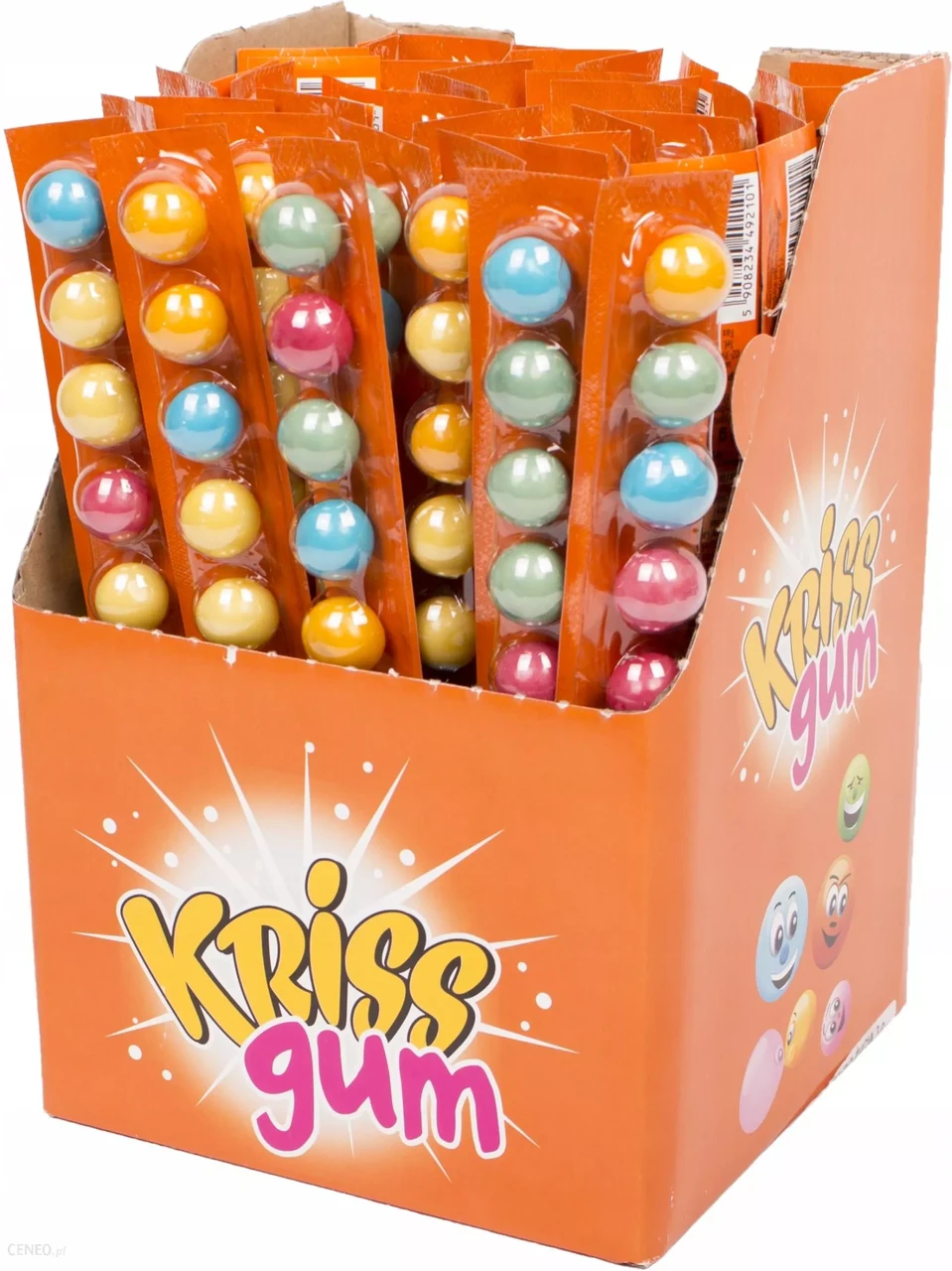 Жувальна гумка з фруктовими смаками KRISS GUM 1 шт (10х3г) Польща