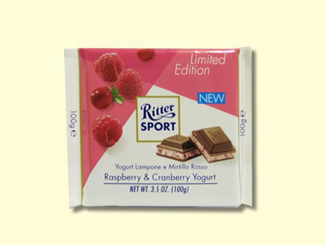 Шоколад Ritter sport HIMBEER VANILLE ( з малиною і ваніллю) Німеччина 100 г