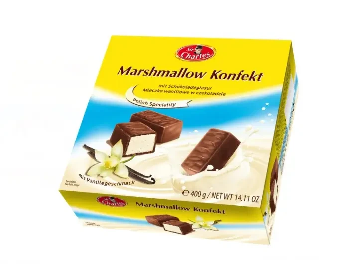 Цукерки "Пташине молоко" з ванільним смаком Sir Charles Marshmallow 400 г Австрія