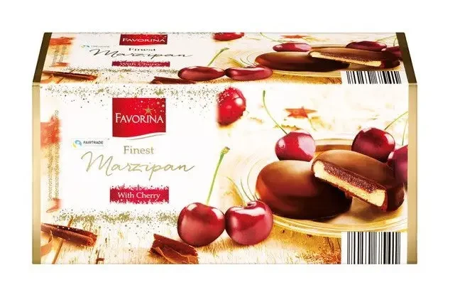 Марципан у шоколаді з черешневим джемом Favorina Finest Marzipan With Cherry 300 г Німеччина