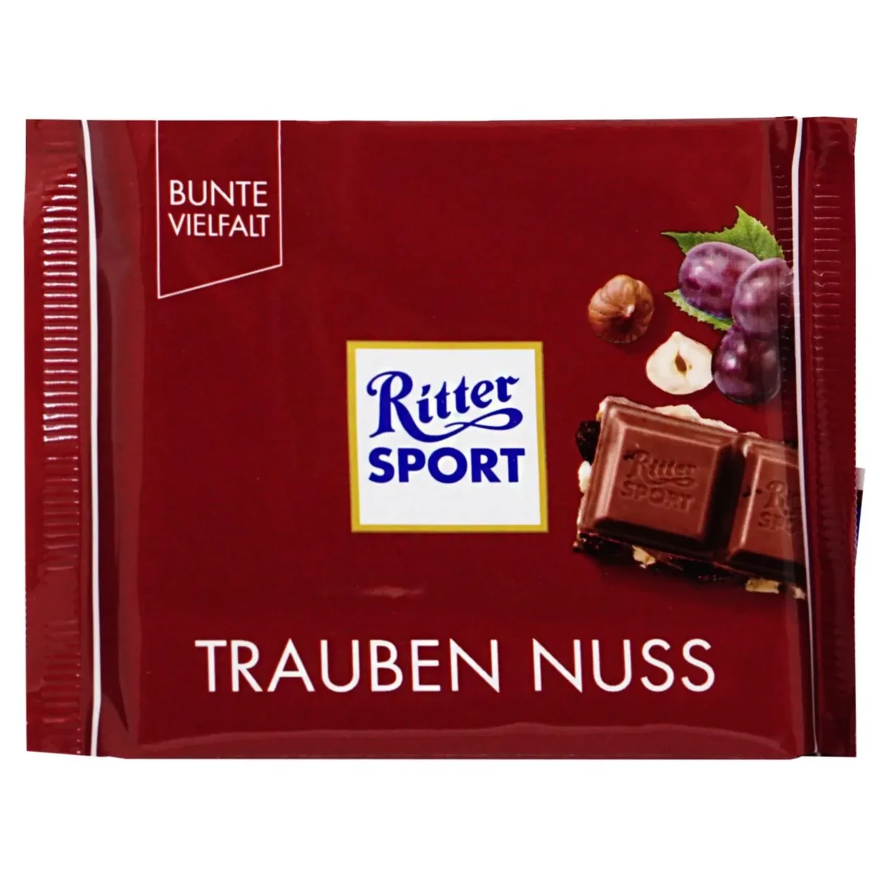 Шоколад із родзинками та горіхом Ritter Sport TRAUBEN NUSS Німеччина 100 г
