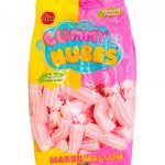 Зефір Маршмелоу БЕЗ ГЛЮТЕНА І ЛАКТОЗИ Gummy Nubes Marshmallow Jake Rayados Striped 500 г Іспанія