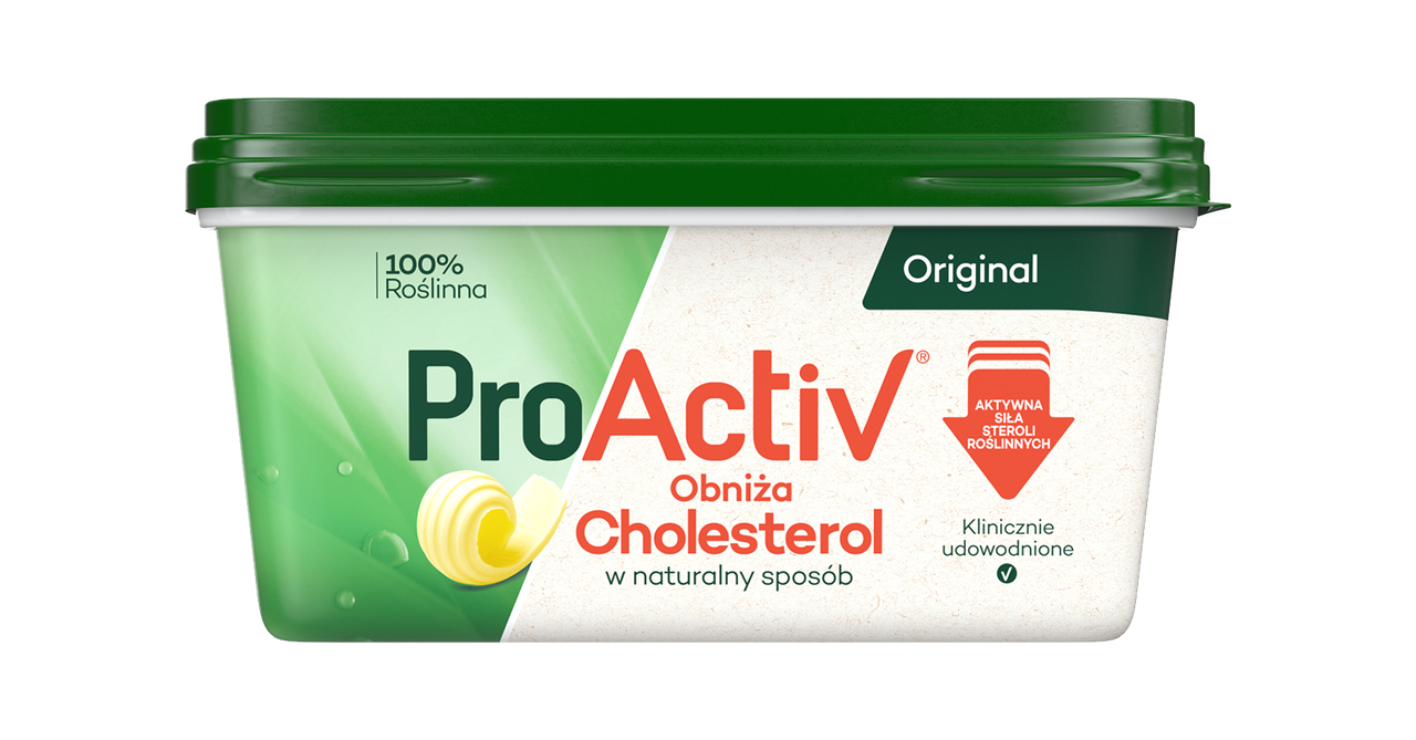 Маргарин 100% рослинний для намазування на хліб, знижує холестерин Vegan ProActiv 400 г Польща