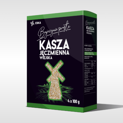 Крупа (каша) ячмінна сільська Kasza jEeczmienna wiejska (4х100 г) Польща