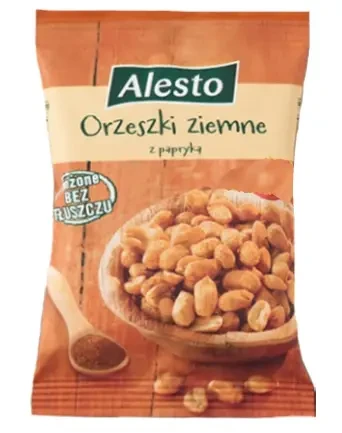 Арахіс смажений без жиру зі смаком "Паприки" Alesto Orzeszki ziemne 200 г